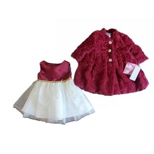 Blueberi Boulevard Baby Girls 2-pc. Jacket Dress
